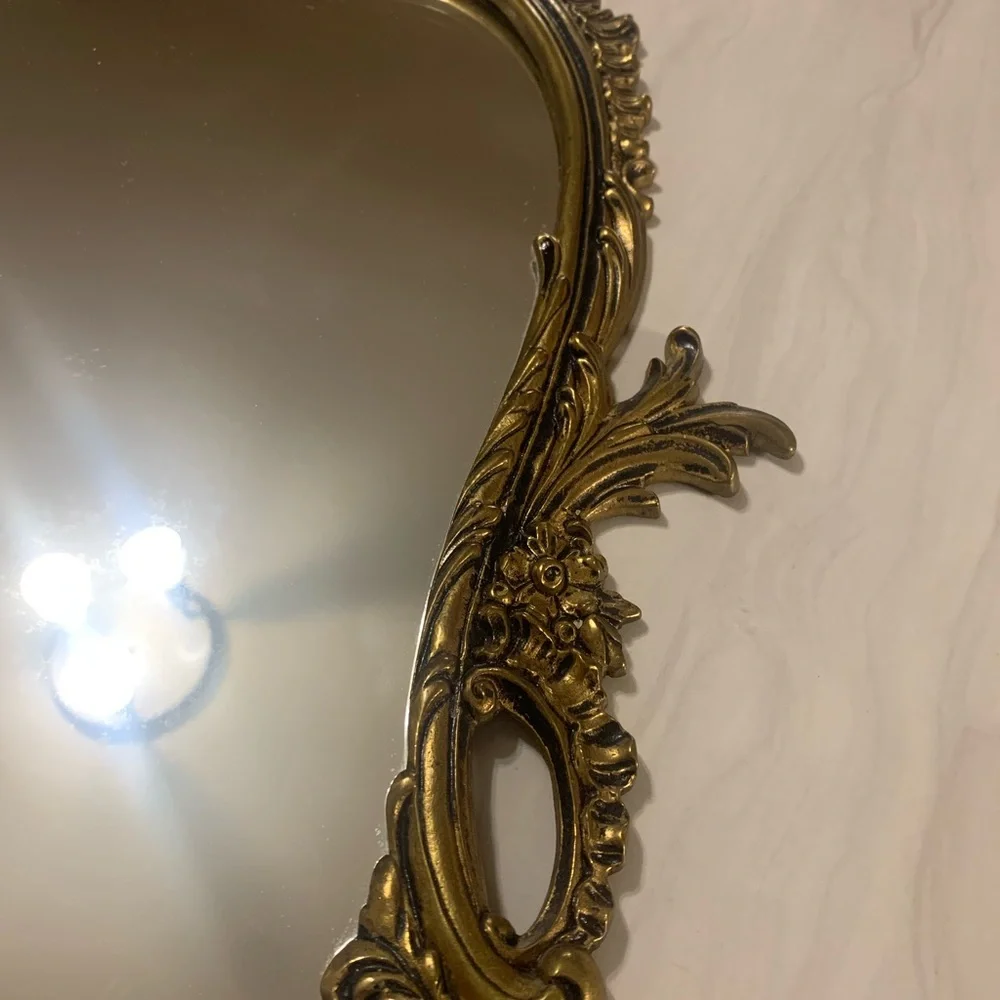🔥💕WOW Very large vintage mirror in Victorian brass🔥RARE - Picture 7 of 16